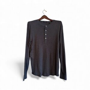 Theory Miller Henley Shirt Men’s L – 100% Pima Cotton, Premium Knit